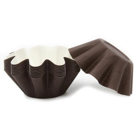 (BULK) Brown Brioche/Floret Baking Cups - 500 count